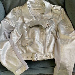 Faux leather jacket